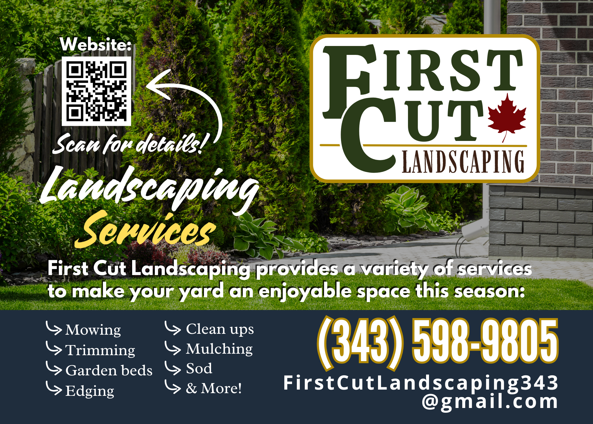 First cut land Scaping image